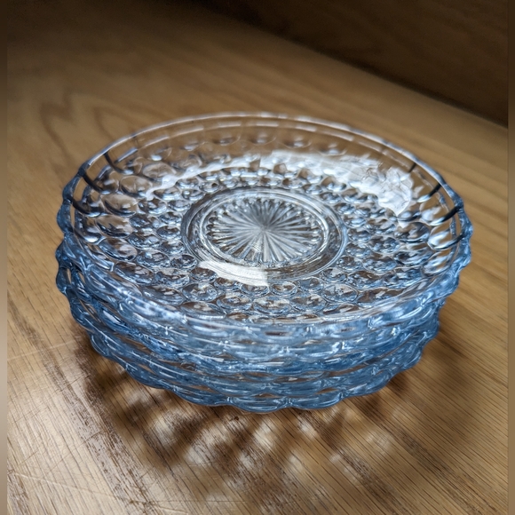 Vintage Anchor Hocking Bubble Cup + Saucers - Picture 5 of 5